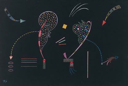 Deux Côtes (1938) - Wassily Kandinsky